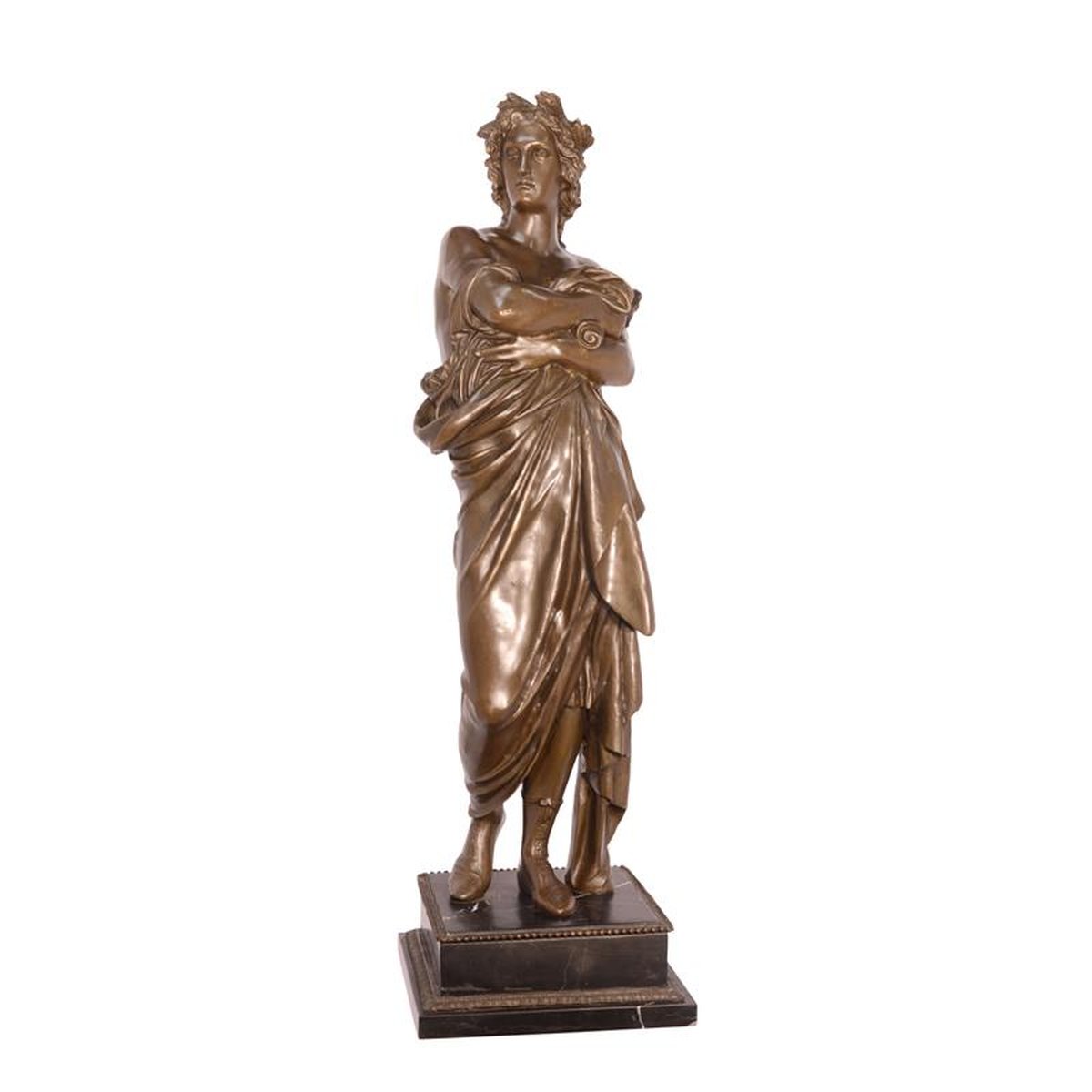 A BRONZE SCULPTURE OF AUGUSTUS