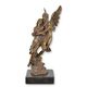 A BRONZE SCULPTURE OF CUPID AND PSYCHE