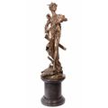 A BRONZE SCULPTURE OF DIANA VICTORIOUS