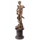 A BRONZE SCULPTURE OF DIANA VICTORIOUS