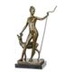 A BRONZE SCULPTURE OF DIANA WITH DOE