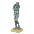 A BRONZE SCULPTURE OF EVE