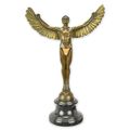 A BRONZE SCULPTURE OF ICARUS