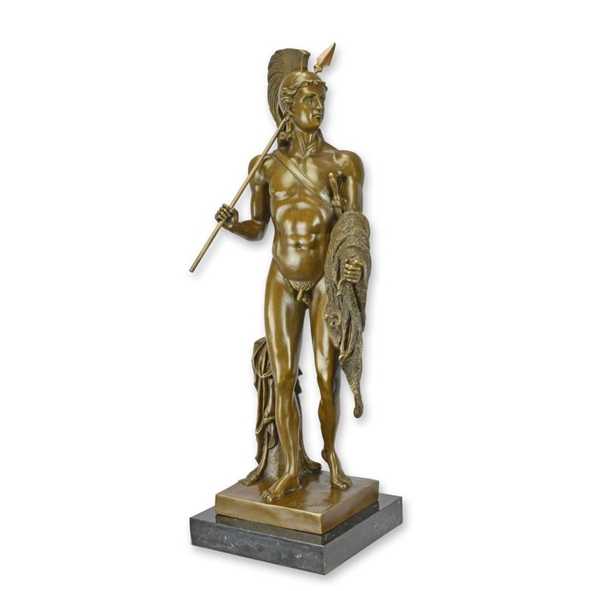 A BRONZE SCULPTURE OF JASON AND THE GOLDEN FLEECE