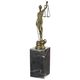A BRONZE SCULPTURE OF LADY JUSTICE