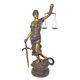 A BRONZE SCULPTURE OF LADY JUSTICE