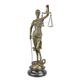 A BRONZE SCULPTURE OF LADY JUSTICE