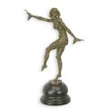 A BRONZE SCULPTURE OF LES GIRLS  SOLO""