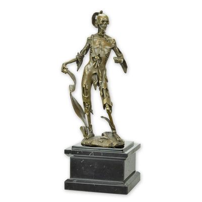 A BRONZE SCULPTURE OF MEMENTO MORI