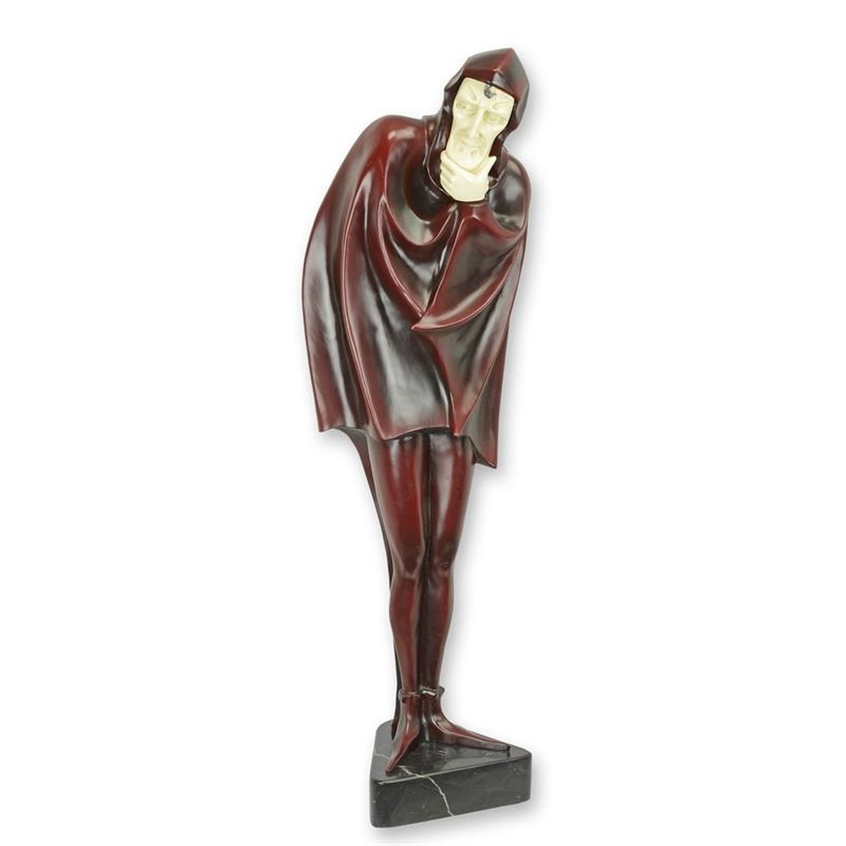 A BRONZE SCULPTURE OF MEPHISTOPHELES