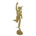 A BRONZE SCULPTURE OF MERCURY