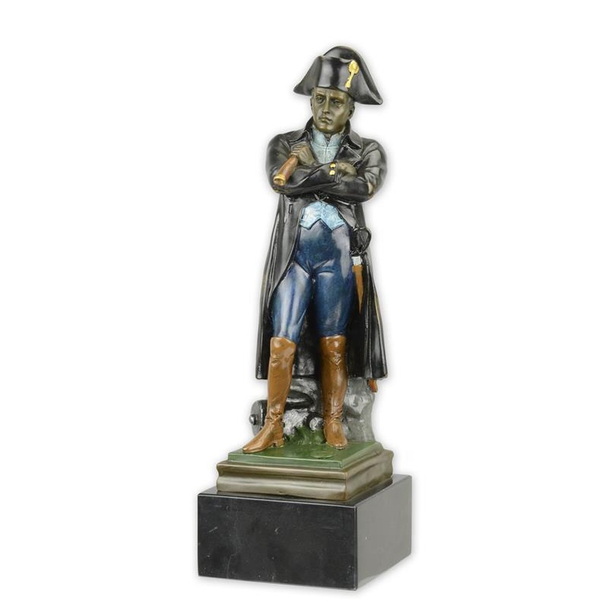 A BRONZE SCULPTURE OF NAPOLEON