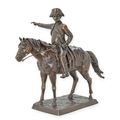 A BRONZE SCULPTURE OF NAPOLEON ON HORSEBACK