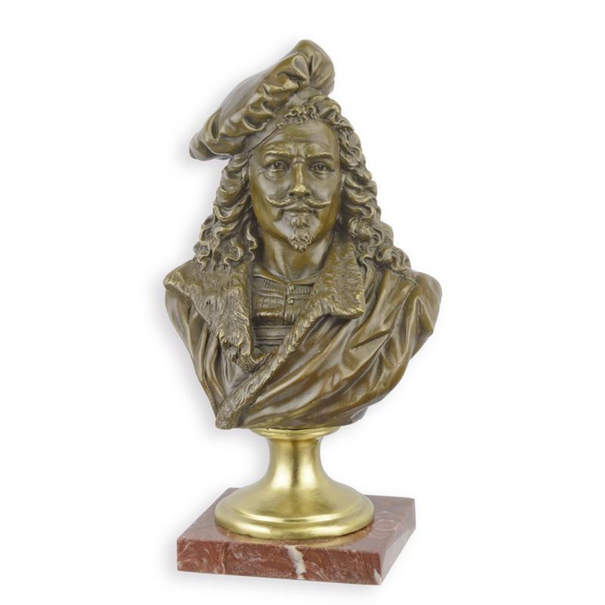 A BRONZE SCULPTURE OF REMBRANDT HARMENSZOON VAN RIJN