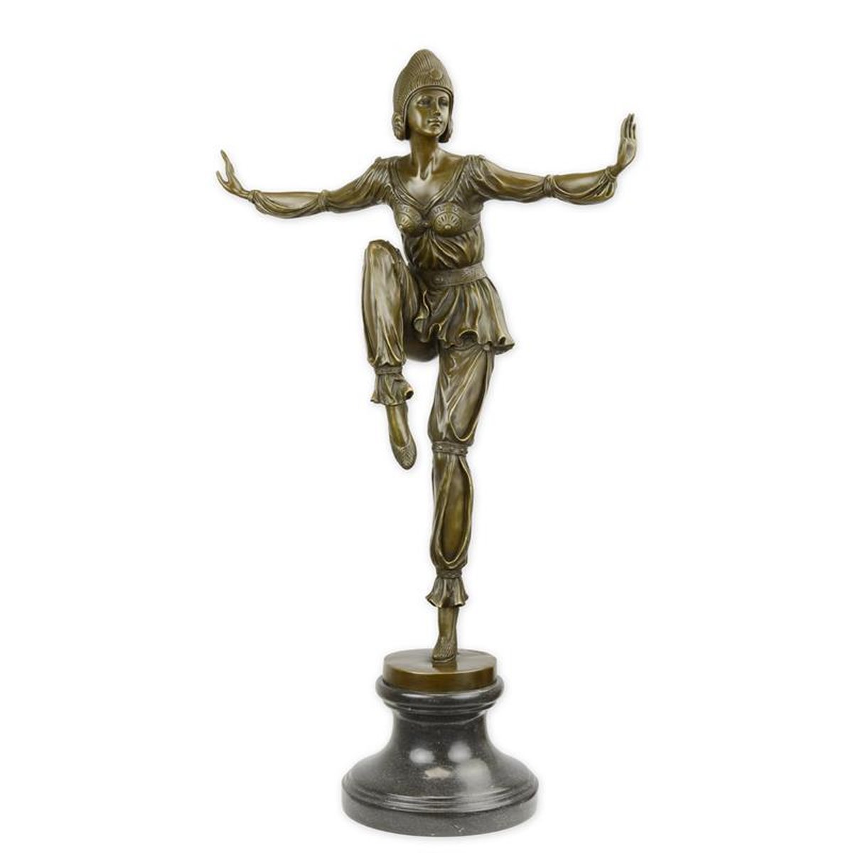 A BRONZE SCULPTURE OF SCHEHERAZADE