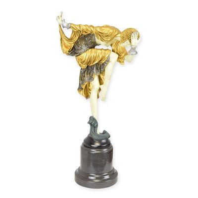 A BRONZE SCULPTURE OF THE ANKARA DANCER