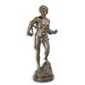 A BRONZE SCULPTURE OF THE BOUND SLAVE