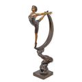 A BRONZE SCULPTURE OF THE CRESCENT MOON DANCER