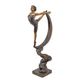 A BRONZE SCULPTURE OF THE CRESCENT MOON DANCER