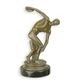 A BRONZE SCULPTURE OF THE DISCOBOLOS OF MYRON