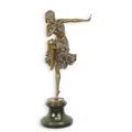 A BRONZE SCULPTURE OF THE HINDU DANCER