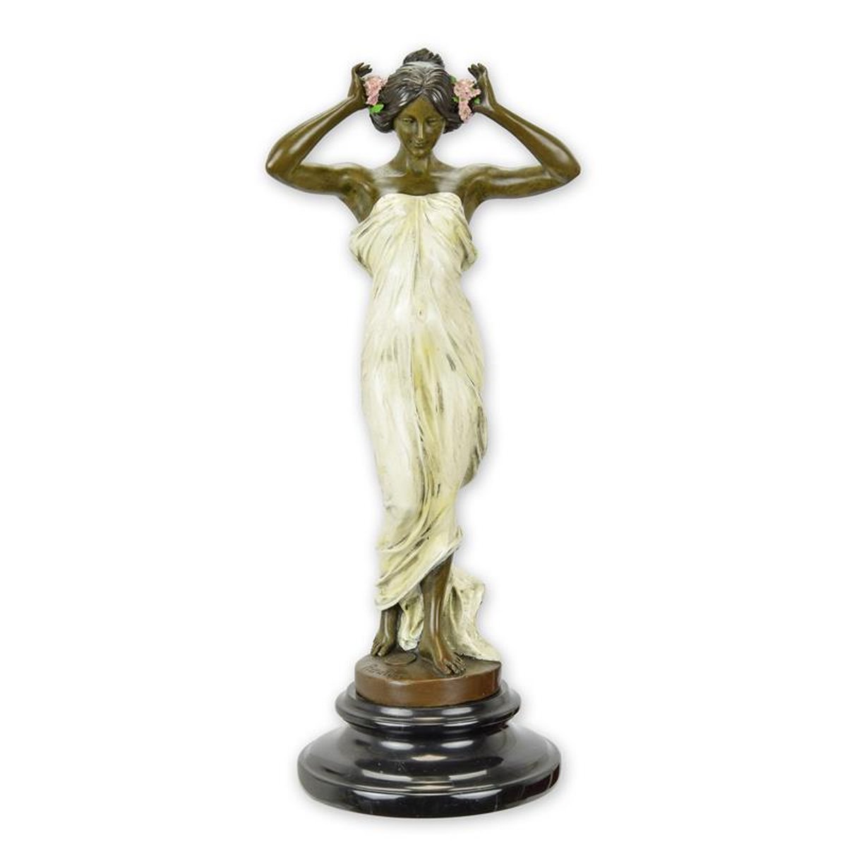 A BRONZE SCULPTURE OF THE NYMPH OF THE VALLEY