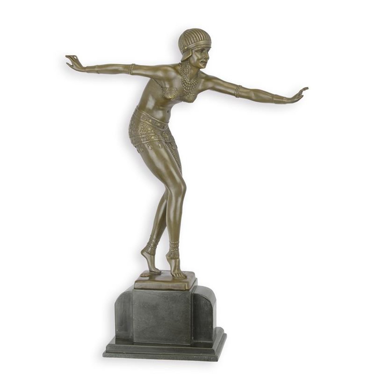 A BRONZE SCULPTURE OF THE PHOENICIAN DANCER