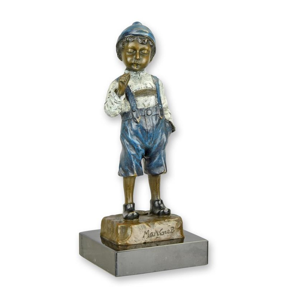 A BRONZE SCULPTURE OF THE SMOKER