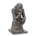 A BRONZE SCULPTURE OF THE THINKER MONKEY""