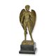 A BRONZE SCULPTURE OF THE WINGED DAVID