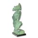 A BRONZE SCULPTURE SPEAK NO EVIL" - GREEN"
