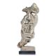 A BRONZE SCULPTURE SPEAK NO EVIL" - OLD SILVER"