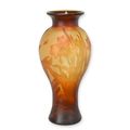 A CAMEO GLASS BALUSTER VASE 'DAFFODIL'