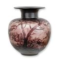 A CAMEO GLASS VASE 'AUTUMN LANDSCAPE'