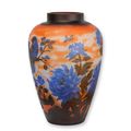 A CAMEO GLASS VASE 'CHRYSANTHEMUM'