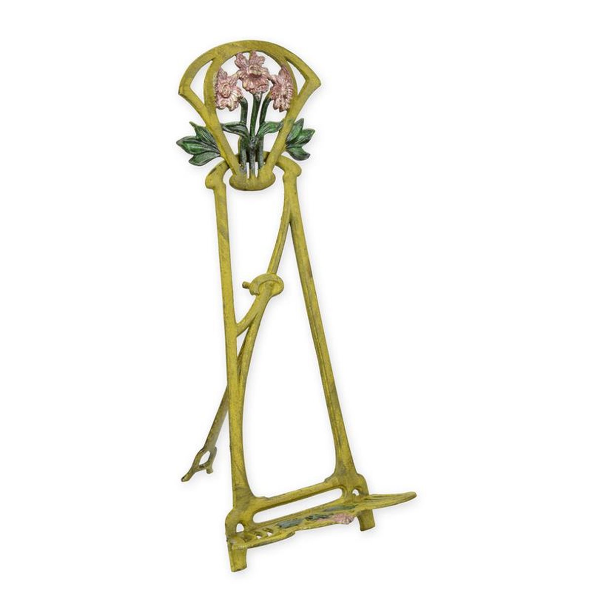 A CAST IRON ART NOUVEAU EASEL