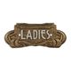 A CAST IRON ART NOUVEAU LADIES" PLAQUE"
