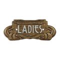 A CAST IRON ART NOUVEAU LADIES" PLAQUE"