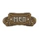 A CAST IRON ART NOUVEAU MEN" PLAQUE"