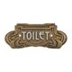 A CAST IRON ART NOUVEAU TOILET" PLAQUE"