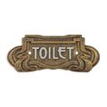 A CAST IRON ART NOUVEAU TOILET" PLAQUE"