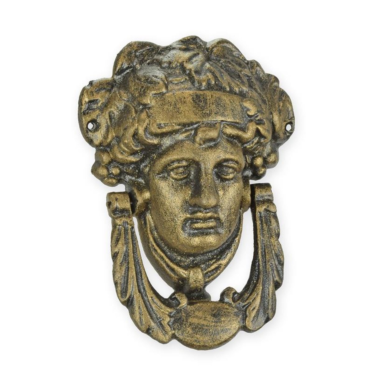 A CAST IRON ATHENA DOOR KNOCKER