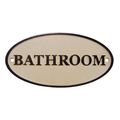 A CAST IRON BATHROOM" PLAQUE"