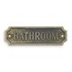 A CAST IRON BATHROOM" PLAQUE"