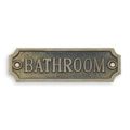 A CAST IRON BATHROOM" PLAQUE"