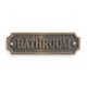 A CAST IRON BATHROOM" PLAQUE"