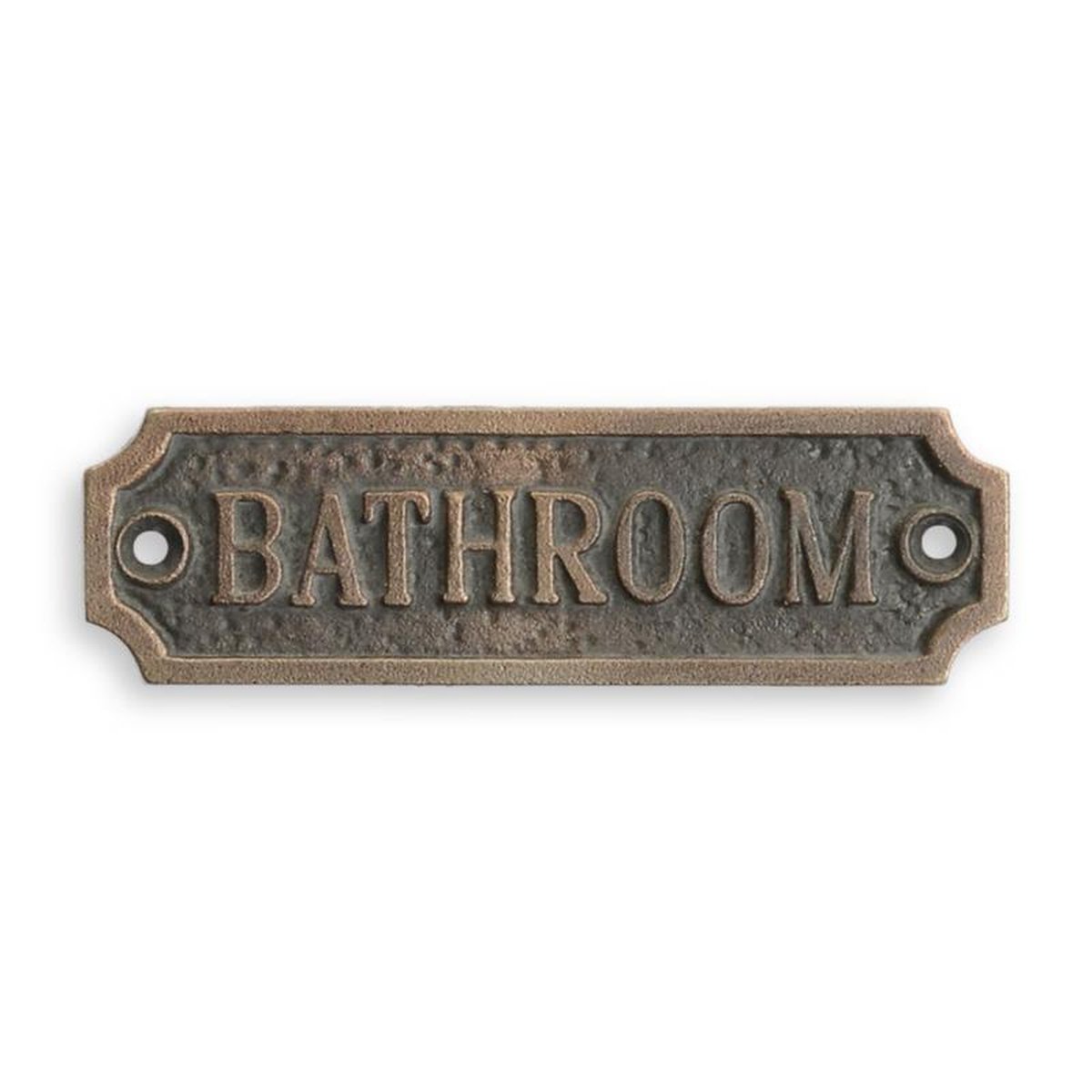 A CAST IRON BATHROOM" PLAQUE"