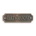 A CAST IRON BATHROOM" PLAQUE"