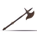 A CAST IRON BATTLE AXE