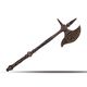 A CAST IRON BATTLE AXE